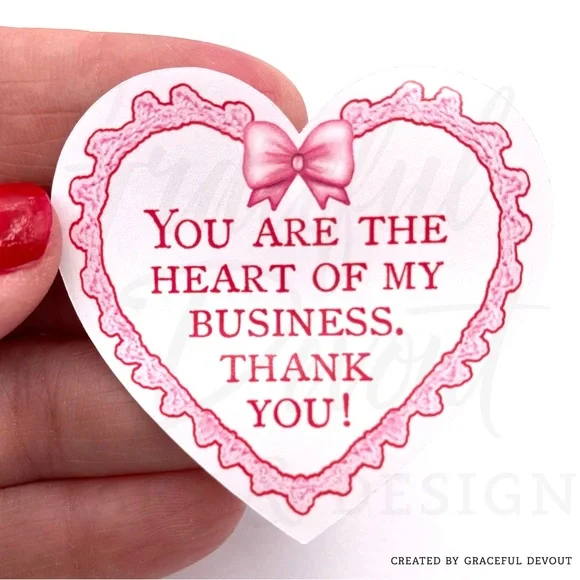 You Are The Heart- 2" (inches) Sticker (48ct.)  [GD123-48] - Picture 2 of 3
